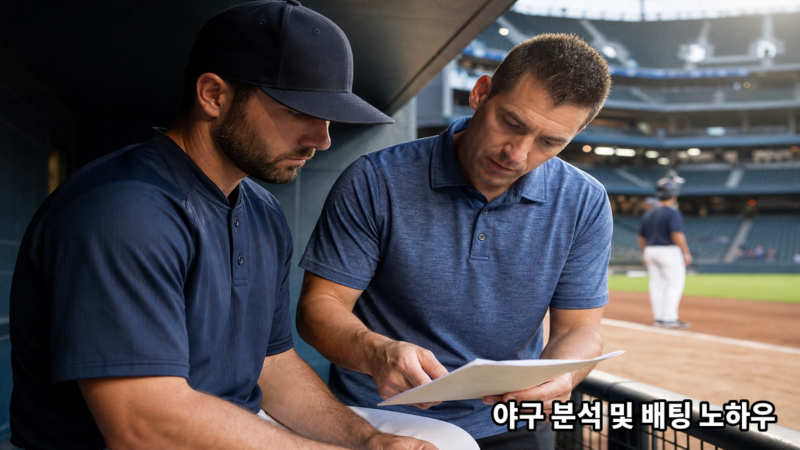 야구 분석 및 배팅 노하우