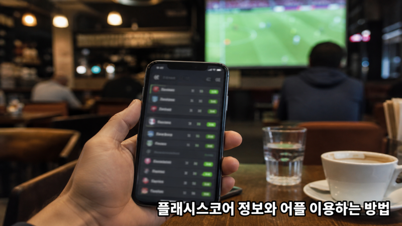 플래시스코어 정보와 어플 이용하는 방법