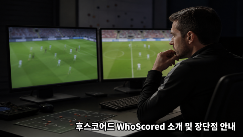 후스코어드 WhoScored 소개 및 장단점 안내