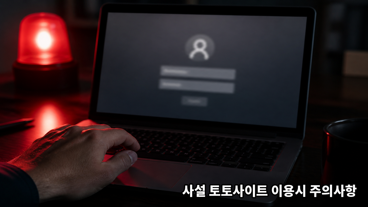 사설 토토사이트 이용시 주의사항