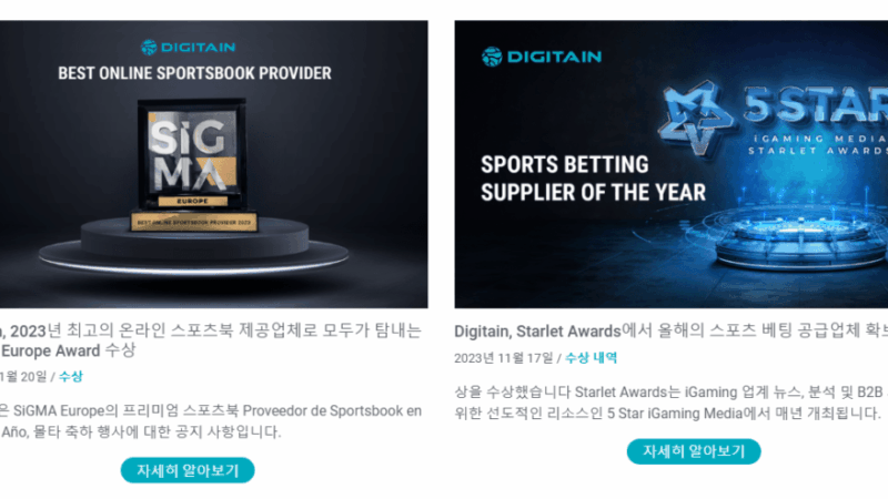 온라인 카지노 솔루션 : 디지테인 DIGITAIN